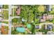 Aerial view showcasing the property and neighborhood at 1550 Indiana Ave, Winter Park, FL 32789