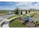 Entrance sign for the Trinity Lakes community at 2075 Heart Lake Dr, Groveland, FL 34736