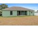 Private backyard with a covered patio area perfect for relaxing or entertaining at 5761 Woodruff Way, Lakeland, FL 33812