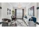 Home office with workspace, comfortable seating, and stylish decor at 6535 Shimmering Shores Ln, St Cloud, FL 34771
