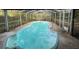 Close-up view of the in-ground pool with steps and a ladder at 826 Rosalia Dr, Sanford, FL 32771