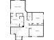 Second-floor blueprint featuring a primary bedroom with an ensuite bath, two additional bedrooms, and a hallway at 148 Harwood Cir, Kissimmee, FL 34744