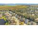 Residential neighborhood with houses, streets, trees, and two small lakes, viewed from above at 1942 Willow Wood Dr, Kissimmee, FL 34746