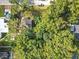 Directly overhead aerial shot of a house amidst a canopy of trees at 3109 Williams St, Orlando, FL 32806