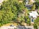 An aerial perspective of the property and the adjacent houses at 3109 Williams St, Orlando, FL 32806