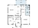 First-floor plan showcasing the layout of the kitchen, living areas, and guest suite at 977 Hawksnest Pt, Oviedo, FL 32765