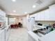 White kitchen features ample counter space and appliances at 3965 Journey Ct, Casselberry, FL 32707