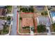 An aerial view highlighting the property boundaries, including house and lot size at 4706 Beagle St, Orlando, FL 32818