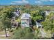 Aerial view showing a home's backyard and surrounding neighborhood at 735 Maryland Ave, Winter Park, FL 32789