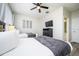 Guest bedroom with two twin beds, and en-suite bathroom at 8001 Cool Breeze Dr # 121, Orlando, FL 32819