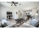 Open concept living area with TV and comfortable seating at 8001 Cool Breeze Dr # 121, Orlando, FL 32819