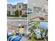A collage showcasing the home's exterior, interior, bedroom, and community amenities at 1567 Carey Palm Cir, Kissimmee, FL 34747