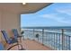 Spacious balcony overlooking the ocean at 2967 S Atlantic Ave # 504, Daytona Beach Shores, FL 32118