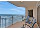 Balcony with stunning ocean views and seating at 2967 S Atlantic Ave # 504, Daytona Beach Shores, FL 32118