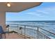 Ocean view balcony with seating at 2967 S Atlantic Ave # 504, Daytona Beach Shores, FL 32118