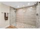 Contemporary bathroom boasting a glass-enclosed shower and modern fixtures at 2967 S Atlantic Ave # 504, Daytona Beach Shores, FL 32118