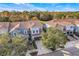 Aerial view showcasing home's exterior and neighborhood at 402 Reed Grass Dr, Oviedo, FL 32765