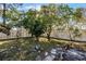 Private backyard with mature trees and fence at 532 Maricopa Dr, Kissimmee, FL 34758