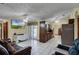 Open living room, kitchen, and dining area at 532 Maricopa Dr, Kissimmee, FL 34758