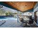 Screened pool area with patio furniture at 532 Maricopa Dr, Kissimmee, FL 34758