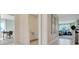 Hallway leading to a home office and living room at 2105 Pigeon Plum Dr, Haines City, FL 33844