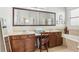 Main bathroom with double vanity, soaker tub, and walk-in shower at 2920 Orangebud Dr, Kissimmee, FL 34746