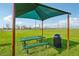 Outdoor park with covered picnic table at 4148 Lavender Ct, Lake Hamilton, FL 33851