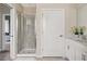Clean bathroom with walk-in shower and modern fixtures at 781 Ocean Course Ave # 601, Davenport, FL 33896