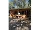 Unfinished garage with framed walls and open doorway at 1918 Mountain Lake Cutoff Rd, Lake Wales, FL 33859
