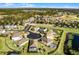 Elevated perspective of homes in a planned community with pools at 2213 Grantham Ave, Davenport, FL 33837
