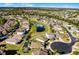 Top view of single-Gathering homes in a suburban neighborhood at 2213 Grantham Ave, Davenport, FL 33837