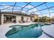 Enjoy the Florida sunshine in this screened pool with a cascading waterfall at 2213 Grantham Ave, Davenport, FL 33837
