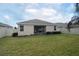 Home exterior view, showcasing a backyard and patio at 2393 Jernigan Loop, Kissimmee, FL 34746