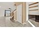 Entryway with tile floor, staircase, and built-in shelving at 488 Sapphire Dr, Davenport, FL 33837