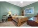 Bedroom with double bed and built-in shelving at 3528 Chapel Hill Blvd, Clermont, FL 34711