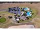Aerial view of community center, pool, and parking lot at 3528 Chapel Hill Blvd, Clermont, FL 34711