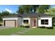 One-story home with attached garage and landscaping at 765 W Lansdowne Ave, Orange City, FL 32763