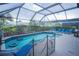 Inviting pool with safety fence and plenty of room to relax at 8100 Fan Palm Way, Kissimmee, FL 34747