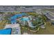 Aerial view of community pool, water park, and other amenities at 4250 Lana Ave, Davenport, FL 33897