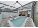 Screened-in pool and patio area at 4250 Lana Ave, Davenport, FL 33897