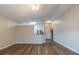 Spacious living room with vinyl flooring and ceiling fan at 5436 Wood Crossing St, Orlando, FL 32811