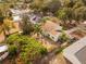 An aerial view of the house, highlighting its backyard and surroundings at 5509 Bay Lagoon Cir, Orlando, FL 32819