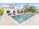 Modern pool and patio with ample space for entertaining at 10236 Chorlton Cir, Orlando, FL 32832