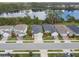 Aerial view of houses near a lake at 17860 Passionflower Cir, Clermont, FL 34714