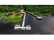 Community lake access with multiple boat slips at 7128 Five Oaks Dr, Harmony, FL 34773