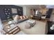 Open concept living room with modern furniture and decor at 2774 Bright Bird Ln, Winter Park, FL 32792