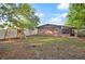 Spacious backyard with playset and view of home at 640 N Orange Ave, Orange City, FL 32763