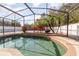Relaxing pool and spa area with screened enclosure at 9168 Lake Avon Dr, Orlando, FL 32829