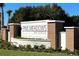 Pine Meadows Reserve community entrance sign at 2063 Town Pasture Dr, Eustis, FL 32726