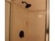 Modern shower stall with black matte fixtures and glass enclosure at 2525 San Tecla St # 101, Orlando, FL 32835